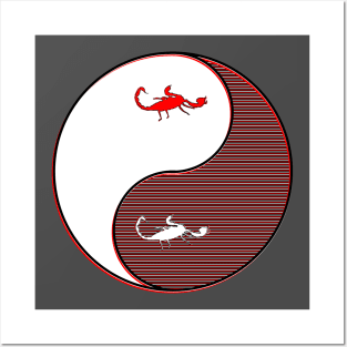 yin yang balance harmony design eastern philosophy Posters and Art